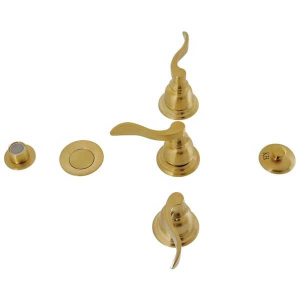 ThreeHandle Bidet Faucet, Brushed Brass